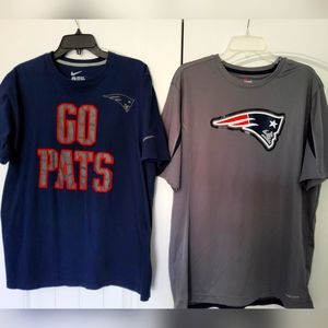 New England Patriots t-shirts size large